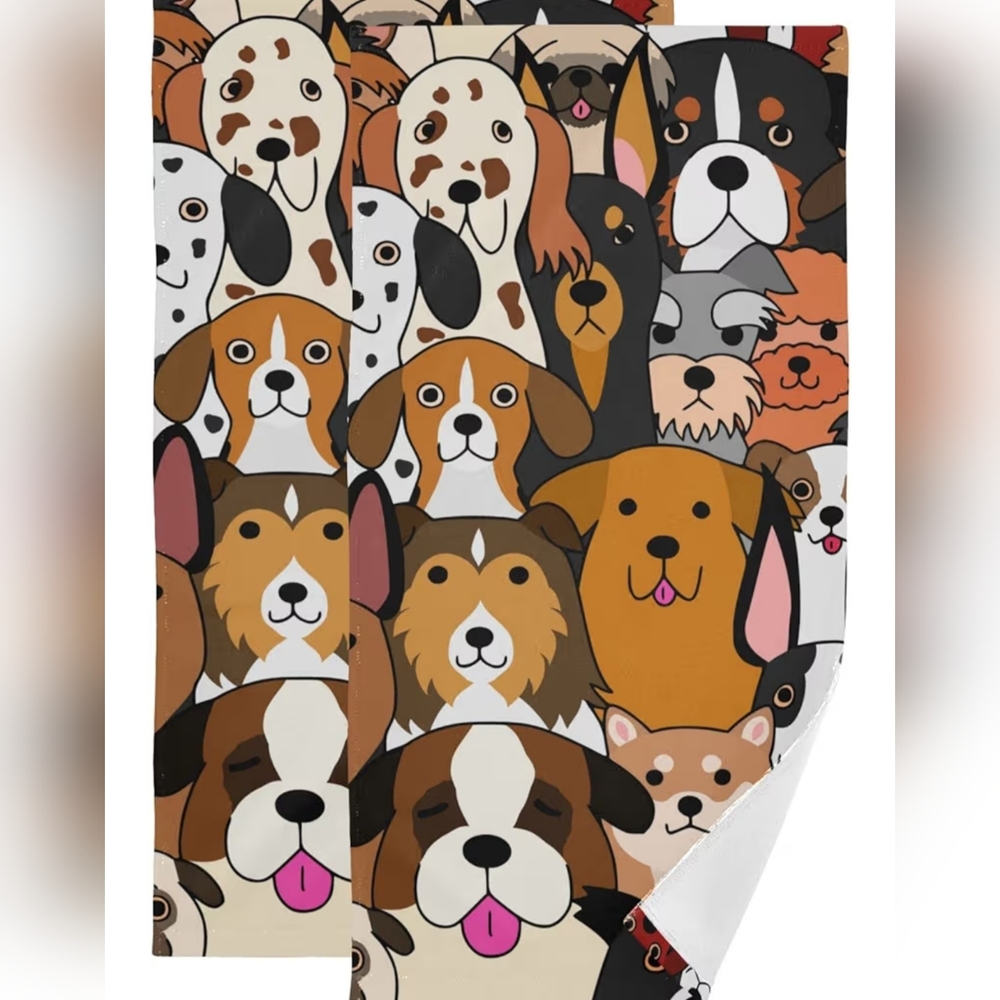 Abucaky Charming Dog Faces Throw Blanket